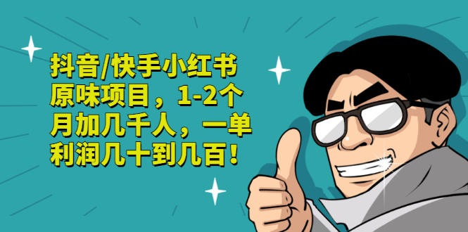 【副业项目3387期】抖音/快手小红书原味项目，月收入6000（互联网蓝海暴利项目）-晴沐网创  