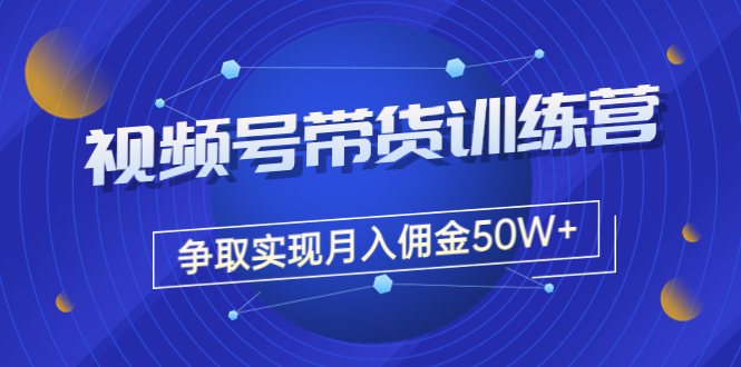 【副业项目3707期】视频号直播带货教程，教你如何实现月入佣金50W+（课程+资料+工具）-晴沐网创  