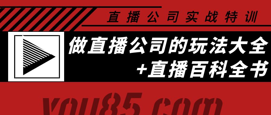 【副业项目4162期】老陈·直播公司实战特训：做直播公司的玩法大全+直播百科全书-晴沐网创  