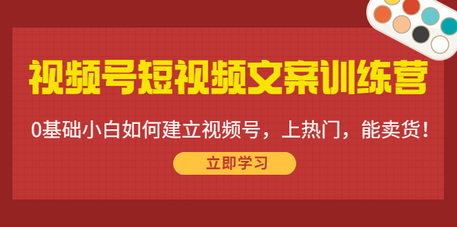 【副业项目4549期】视频号短视频文案训练营：0基础小白如何建立视频号，上热门，能卖货-晴沐网创  