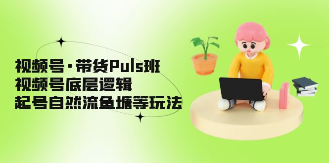 【副业项目5206期】视频号·带货Puls班，视频号底层逻辑，起号自然流鱼塘等玩法-晴沐网创  