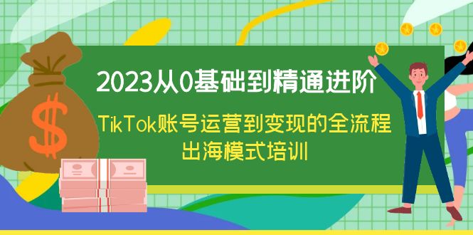 【副业项目6364期】2023从0基础到精通进阶，TikTok账号运营到变现的全流程出海模式培训-晴沐网创  