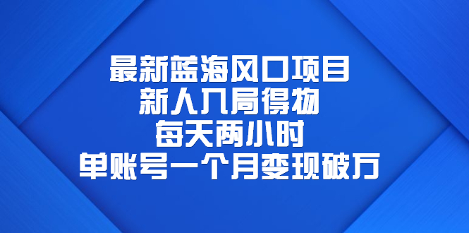 【副业项目6649期】最新蓝海风口项目，新人入局得物，每天两小时，单账号一个月变现破万-晴沐网创  