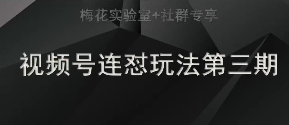 【副业项目7573期】梅花实验室社群连怼玩法第三期轻原创玩法+测素材方式-晴沐网创  