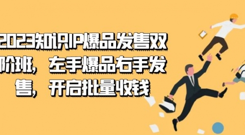 【副业项目7652期】2023知识IP-爆品发售双 阶班，左手爆品右手发售，开启批量收钱-晴沐网创  