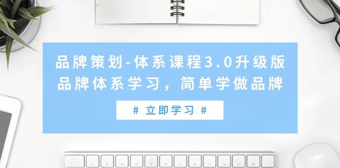 品牌策划-体系课程3.0升级版，品牌体系学习，简单学做品牌（高清无水印）-晴沐网创  