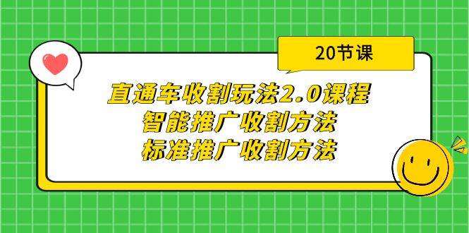 直通车收割玩法2.0课程：智能推广收割方法+标准推广收割方法（20节课）-晴沐网创  