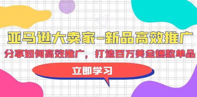 亚马逊 大卖家-新品高效推广，分享如何高效推广，打造百万美金爆款单品-晴沐网创  