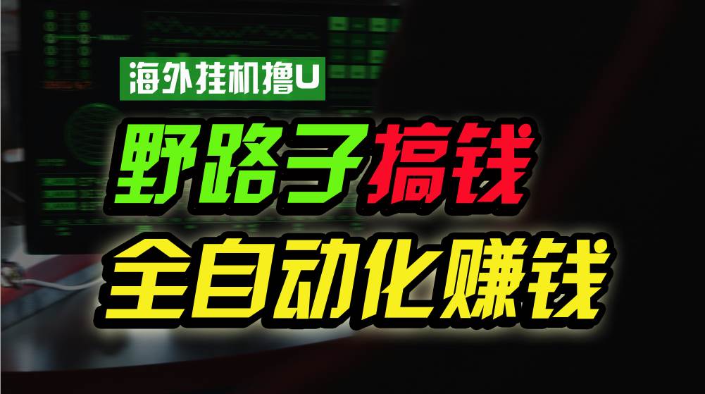 海外挂机撸U新平台，日赚8-15美元，全程无人值守，可批量放大，工作室内…-晴沐网创  