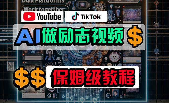 利用AI制作励志视频，在YouTube和TikTok赚钱，小白可做（附工具）-晴沐网创  