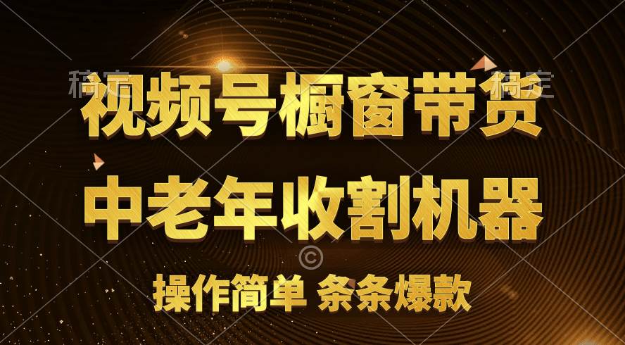 [你的孩子成功取得高位]视频号最火爆赛道，橱窗带货，流量分成计划，条…-晴沐网创  